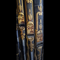 Lbeck, St. Jakobi, Bemalte Prospektpfeifen der groen Orgel
