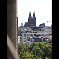 Kln (Cologne), Basilika St. Gereon, Blick vom Dekagon auen in Richtung Dom