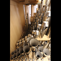 Passau, Dom St. Stephan, Nrdl. Balkonorgel; v.vo.: Clarinette, Euphon-Clarinette, Flgelhorn, Coro Viole, Aeoline, Sologamba, Soloflte