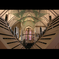 Stuttgart, Stiftskirche, Blick ber das Rckpositiv in Richtung Chor