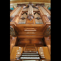 Glasgow, Kelvingrove Museum, Concert Hall, Blick vom Spieltisch nach oben