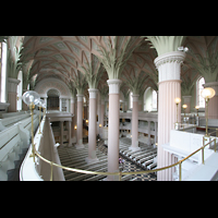 Leipzig, Nikolaikirche, Blick von der Orgelempore in die Kirche