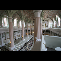 Leipzig, Nikolaikirche, Blick von der Seitenempore in die Kirche