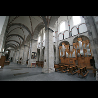 Kln (Cologne), St. Kunibert, Innenraum mit Orgel