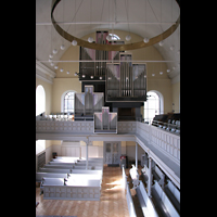 Dsseldorf, Neanderkirche, Seitenempore und Orgel