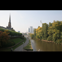 Frankfurt am Main, Dreiknigskirche, Main mit Dreiknigskirche