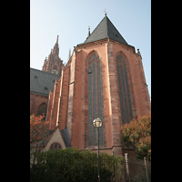 Frankfurt am Main, Kaiserdom St. Bartholomus, Auenansicht Chor