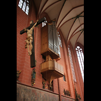 Frankfurt am Main, Kaiserdom St. Bartholomus, Chororgel und Kreuz