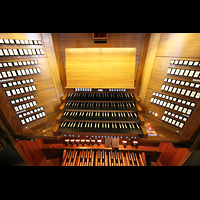 Sankt Gallen (St. Gallen), Kathedrale, Spieltisch der groen Orgel