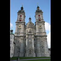 Sankt Gallen (St. Gallen), Kathedrale, Ostfassade mit Trmen