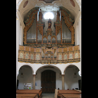 Muri, Klosterkirche, Hauptorgel beleuchtet