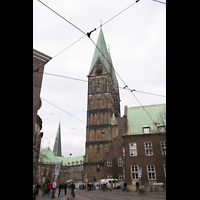 Bremen, Dom St. Petri, Ansicht von der Domsheide aus