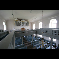 Harpstedt, Christuskirche, Blick von der Seitenempore zur Orgel