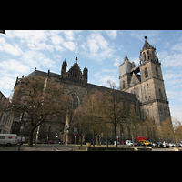 Magdeburg, Dom St. Mauritius und Katharina, Seitenansicht