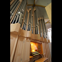 Magdeburg, Kathedrale St. Sebastian, Orgel und Spieltisch