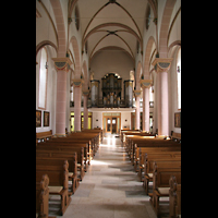 Hxter, St. Nicolai, Blick vom Altarraum zur Orgel