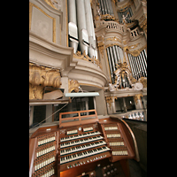 Rostock, St. Marien, Orgel und Spieltisch