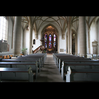 Meisenheim am Glan, Schlosskirche, Innenraum / Hauptschiff in Richtung Chor