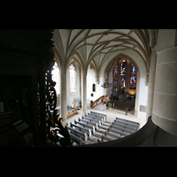 Meisenheim am Glan, Schlosskirche, Blick vom Spieltisch in die Kirche