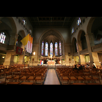 Luxembourg (Luxemburg), Cathdrale Notre-Dame, Innenraum / Hauptschiff in Richtung Chor