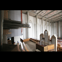 Mnchen (Munich), Mariahilf-Kirche, Blick von den Chamaden ber das Rckpositiv in die Kirche