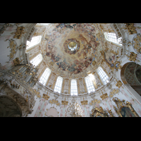 Ettal, Benediktinerabtei, Klosterkirche, Orgel und Kuppel