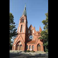 Berlin, Pauluskirche, Fassade mit Turm