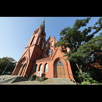 Berlin, Pauluskirche, Ansicht von der Kirchstrae aus