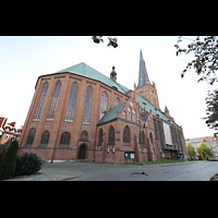 Szczecin (Stettin), Katedra sw. Jakuba (Jakobskathedrale), Chor und Seitenansicht von auen
