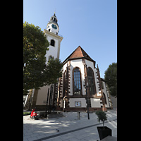 Stuttgart, Hospitalkirche, Chor und Turm