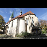 Rottenburg, St. Moriz, Chor und Seitenschiff von auen
