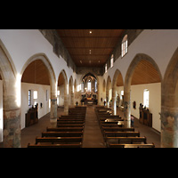 Rottenburg, St. Moriz, Blick vom Spieltisch in die Kirche