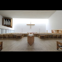 Leipzig, Propsteikirche St. Trinitatis, Innenraum mit Orgel