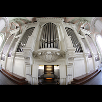 Leipzig, Nikolaikirche, Orgel mit Spieltisch