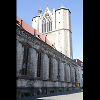 Braunschweig, Dom St. Blasii, Ansicht seitlich mit Trmen und Glockenhaus