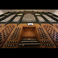 Gronau (Leine), Matthikirche, Orgel mit Spieltisch