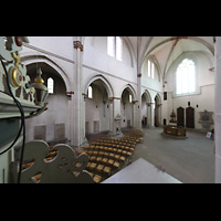 Braunschweig, Klosterkirche St. Mariae, Blick vom Spieltisch in Richtung Westwand