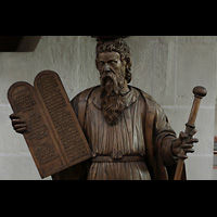 Braunschweig, Klosterkirche St. Mariae, Moses-Skulptur unter der Kanzel