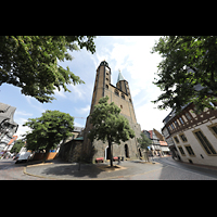 Goslar, Marktkirche St. Cosmas und Damian, Auenansicht von der Marktstrae aus