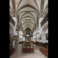 Wolfenbttel, Hauptkirche Beatae Mariae Virginis, Innenraum in Richtung Orgel