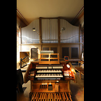 Berlin, Friedenskirche Niederschnhausen, Orgel mit Spieltisch