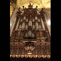 Sevilla, Catedral, Prospekt der Epistelorgel, innere Seite