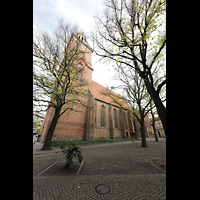 Berlin, St. Nikolai, Auenansicht von Sdwesten mit Reformationsplatz