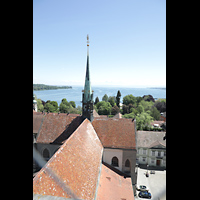 Konstanz, Mnster Unserer Lieben Frau, Blick vom Mnsterturm in Richtung Osten auf den Bodensee