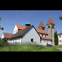 Reichenau, St. Peter und Paul Niederzell, Seitenansicht von Sdwesten
