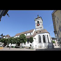 Schaffhausen, St. Johann, Seitenansicht von der Vordergasse