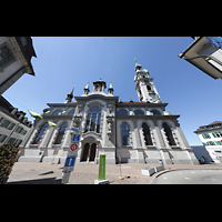 Frauenfeld, Kath. Stadtkirche St. Nikolaus, Seitenansicht