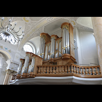 Frauenfeld, Kath. Stadtkirche St. Nikolaus, Orgel seitlich