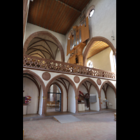 Basel, Predigerkirche, Lettner mit Blick zur Schwalbennestorgel