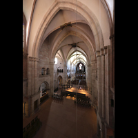 Basel, Mnster, Blick vom Triforium ins Mnster